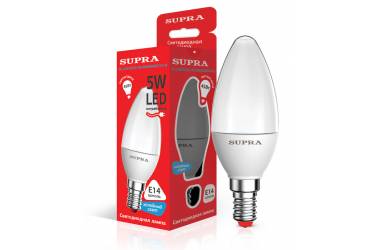 Лампа светодиодная SUPRA_ ECO_C37-CN-05W/4000/E14 _свеча