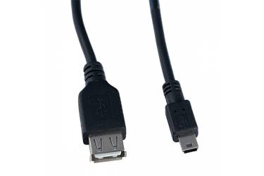 Кабель USB2.0 (a-f) - miniUSB (5p-m) Perfeo 0.5м (пакет)