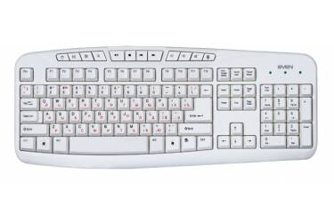 Клавиатура Sven 3050 Comfort, USB, белая