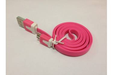 Кабель USB Auzer micro, плоский, AC-M1 (Pink)
