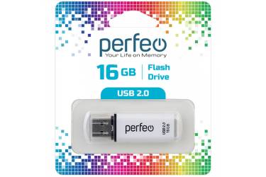 USB флэш-накопитель 16GB Perfeo C13 белый USB2.0
