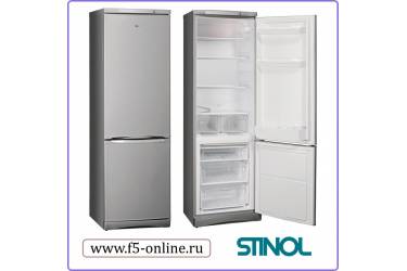 Холодильник Stinol STS 185 S серебристый двухкамерный 339 л(х235, м104) ВxШxГ 185x60x62 см капельный