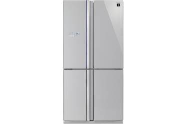 Холодильник Sharp SJ-FS97VSL серебристое стекло/стекло (трехкамерный)
