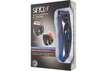 Машинка для стрижки Sinbo SHC 4354S синий/черный (насадок в компл:1шт)
