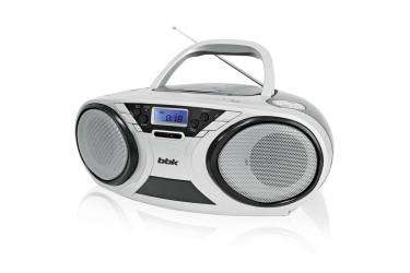 Аудиомагнитола BBK BX516BT белый/черный 8Вт/CD/CDRW/MP3/FM(dig)/USB/BT