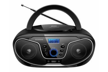 Аудиомагнитола Hyundai H-PCD140 черный/серый 4Вт/CD/CDRW/MP3/FM(dig)/USB/SD/MMC