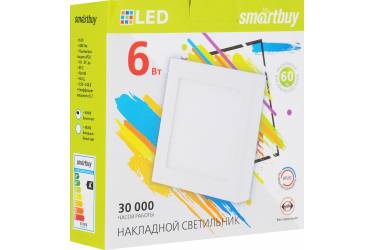 Накладной (LED) светильник Square SDL Smartbuy-6w/6500K/IP20 _квадрат_110/110x28