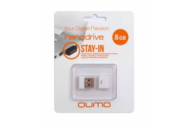 USB флэш-накопитель 8GB Qumo Nano белый USB2.0