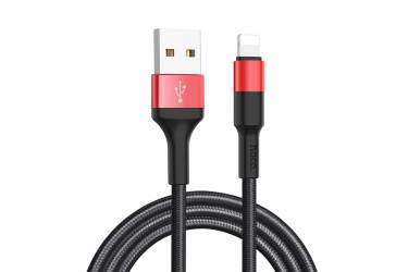 Кабель USB Hoco X26 Xpress charging data cable for Lightning Red