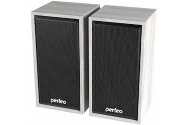 Компьютерная акустика Perfeo "Cabinet" 2.0, бук белый дуб, USB