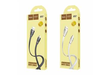 Кабель USB Hoco U57 Twisting charging for Micro White