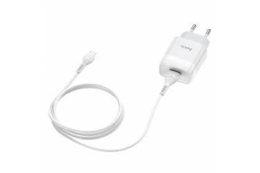 CЗУ Hoco C72A Glorious single port charger set + Micro (белый)