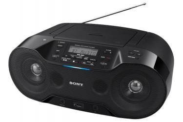 Аудиомагнитола Sony ZS-RS70BT черный 4.6Вт/CD/CDRW/MP3/FM(dig)/USB/BT