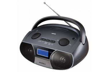 Аудиомагнитола Supra BB-27MUS черный 3Вт/MP3/FM(dig)/USB/SD
