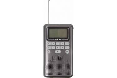 Аудиомагнитола Supra PAS-3907 серый 3Вт/MP3/FM(an)