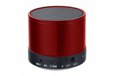 Беспроводная (bluetooth) акустика Perfeo CAN FM, MP3 microSD, AUX, мощность 3Вт, 500mAh, красная