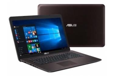 Ноутбук Asus K756UX-T4330T Core i7 7500U/8Gb/1Tb/DVD-RW/nVidia GeForce 950M 4Gb/17.3"/FHD (1920x1080)/Windows 10/dk.brown/WiFi/BT/Cam