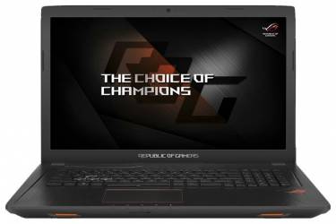 Ноутбук Asus ROG GL753VD-GC140 Core i7 7700HQ/8Gb/1Tb/SSD128Gb/DVD-RW/nVidia GeForce GTX 1050 4Gb/17.3"/FHD (1920x1080)/Endless/black/WiFi/BT/Cam
