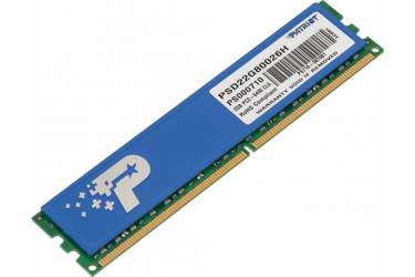 Память DDR2 2Gb 800MHz Patriot PSD22G80026H RTL PC2-6400 CL6 DIMM 240-pin 1.8В dual rank