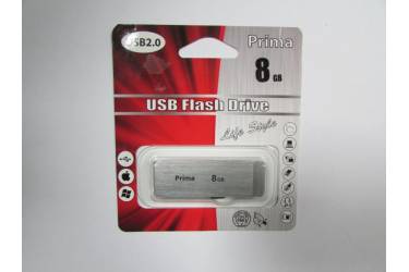 USB флэш-накопитель 8GB Prima PD-04 серебристый USB2.0