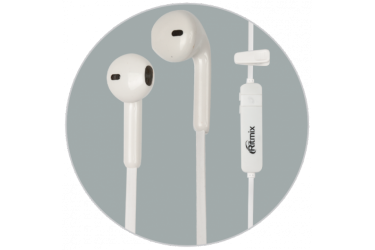 Наушники беспроводные (Bluetooth) Ritmix RH-422BTH внутриканальные c микрофоном белые