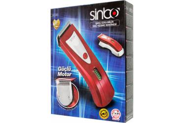 Машинка для стрижки Sinbo SHC 4356 красный (насадок в компл:4шт)