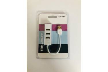 Адаптер USB Hub 4 ports White