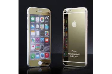 Защитные 2-х сторонние стекла Glass на iPhone 6+ Gold