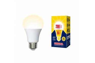 Лампа светодиодная Uniel Norma LED-A70-25W/3000K/E27/FR/NR