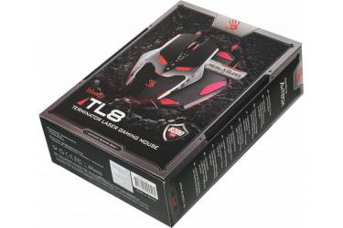 Мышь A4 Bloody TL8 Terminator черный/серебристый лазерная (8200dpi) USB2.0 игровая (9but)