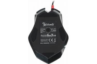 Мышь A4 Bloody V8 черный оптическая (3200dpi) USB игровая (7but) (плохая упаковка)