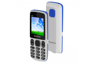 Мобильный телефон Maxvi C22 white-blue