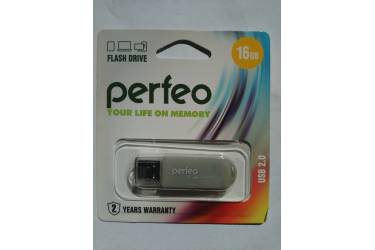 USB флэш-накопитель 16GB Perfeo C03 серый USB2.0