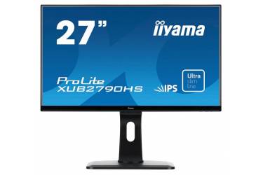 Монитор Iiyama 27" ProLite XUB2790HS-B1 черный IPS LED 5ms 16:9 DVI HDMI M/M матовая HAS Pivot 250cd 178гр/178гр 1920x1080 D-Sub FHD 6.5кг