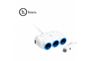АЗУ Hoco C1 Three in one Car charger White
