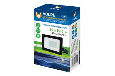 Прожектор светодиодный Volpe ULF-Q517 30W/GREEN IP65 220-240V BLACK зеленый