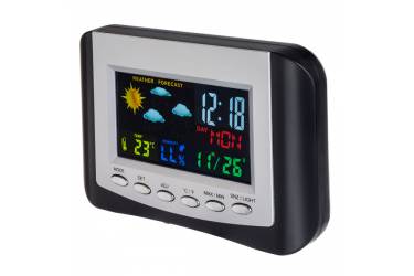 Часы-метеостанция Perfeo "Сolor", (PF-S3332CS) цветной экран, время, температура, влажност
