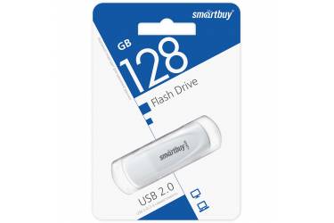 USB флэш-накопитель 128GB SmartBuy Scout белый USB2.0 (SB128GB2SCW)
