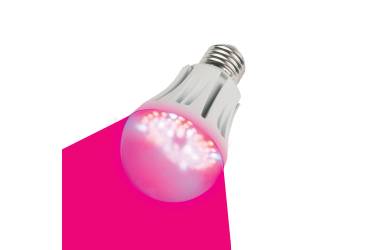 Лампа светодиодная для растений Uniel LED-A60-9W/SP/E27/CL ALM01WH IP44
