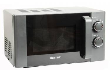 Микроволновая печь Centek CT-1583 Gray-серый 700W, 20л, 6 режимов, хромированные переключатели, таймер, подсветка