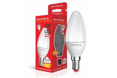 Лампа светодиодная SUPRA_ ECO_C37-CN-05W/3000/E14 _свеча