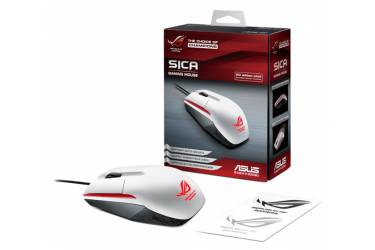 Мышь Asus Rog Sica белый оптическая (5000dpi) USB2.0 игровая (2but)