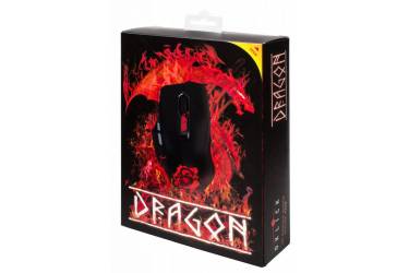 Мышь Oklick 725G DRAGON черный/красный оптическая (2400dpi) USB игровая (5but)