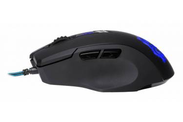 Мышь Oklick 725G DRAGON черный/синий оптическая (2400dpi) USB игровая (5but)