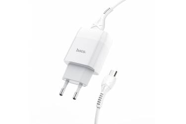 CЗУ Hoco C73A Glorious dual port charger set + Micro (белый)