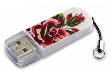 USB флэш-накопитель 8GB Verbatim Mini Tattoo Edition роза USB2.0