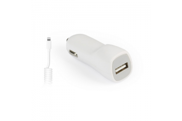 АЗУ Smartbuy NITRO 1А 1USB + витой кабель для iPhone 5/6/7/8/X/New iPad Белый
