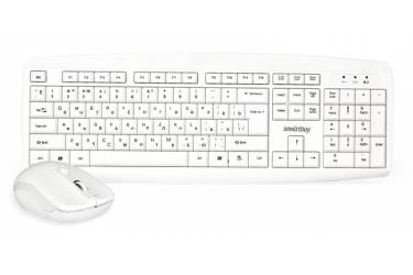 Комплект клавиатуара+мышь Smartbuy One 212332AG белый