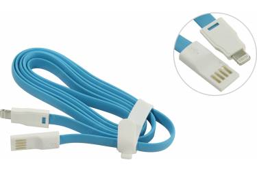 Кабель USB Smartbuy Apple 8 pin магнитный 1,2 м, голубой
