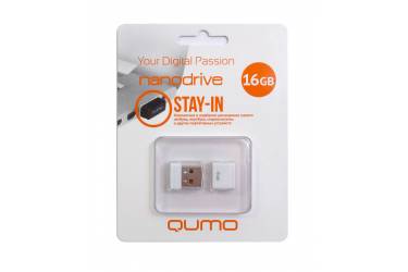 USB флэш-накопитель 16GB Qumo Nano белый USB2.0